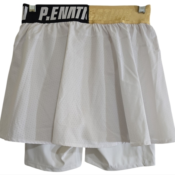 P.E Nation Backswing Skirt in Optic White Medium Australian Open Collection 2022 - Picture 6 of 8